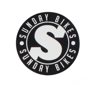 Стикер Sunday S Logo Vinyl (Черный/белый)