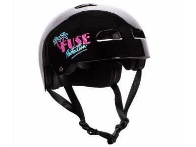 Шлем FUSE ALPHA Glossy Miami Black (Глянцевый черный, S-M)