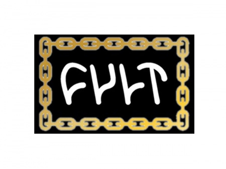Стикер Cult Chain Logo Decal (Черный/золотой)