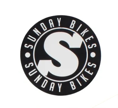 Стикер Sunday S Logo Vinyl (Черный/белый)